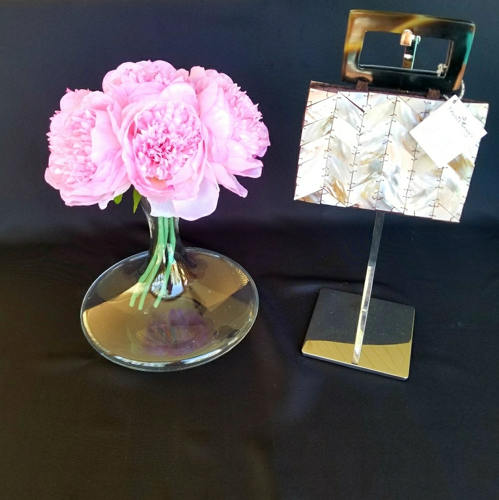 NWT Vintage Handmade Mother of Pearl Handbag